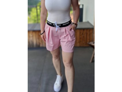 kraťasy s puky růžové