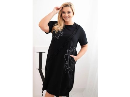plussize šaty černé