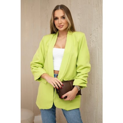 Dámské elegantní sako/barvy (Velikost universal, Barva Ecru)