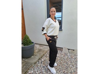 dvoudílná máslová souprava černá
