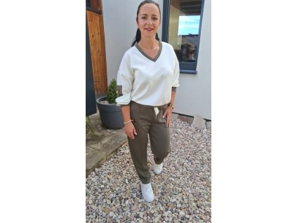 dvoudílná máslová souprava khaki