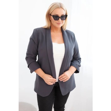 Dámské sako s podšívkou XL/2XL grafit (Velikost XL/XXL, Barva Grafit)