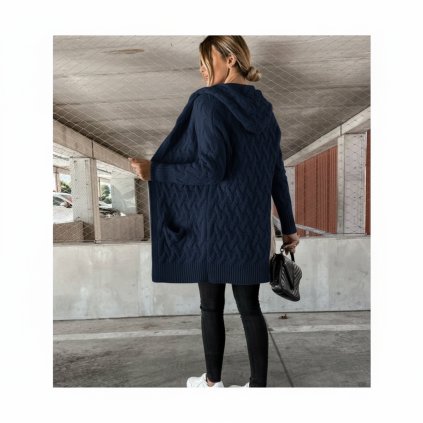 pletený kardigan tmavě modrý