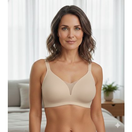 bezešvá podprsenka béžová