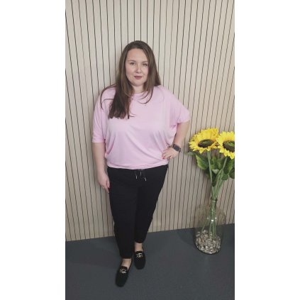 oversize tričko do velikosti 3XL růžové