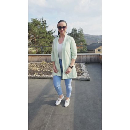 Elegantní dámský kardigan mint