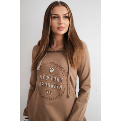 Šaty Brooklyn camel (Velikost universal, Barva Camelová)