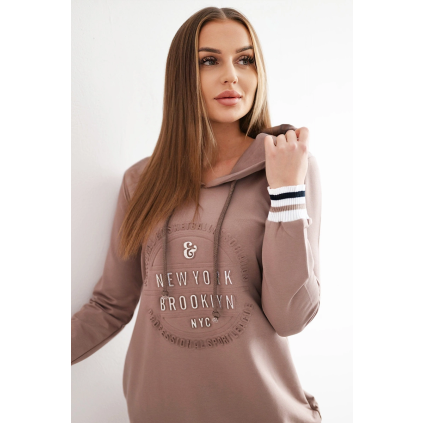 Šaty Brooklyn mocca (Velikost universal, Barva Mocha)