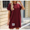 basic šaty bordo