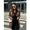 Dámská prošívaná parka STAY – pohodlí a elegance hnědá
