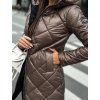 Dámská prošívaná parka STAY – pohodlí a elegance hnědá