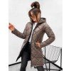 Dámská prošívaná parka STAY – pohodlí a elegance hnědá