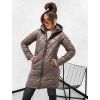 Dámská prošívaná parka STAY – pohodlí a elegance hnědá
