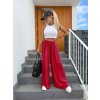 široké letní kalhoty červené