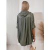 dámská letní košile na zip khaki