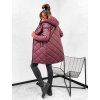 Dámská prošívaná parka STAY – pohodlí a elegance vínová