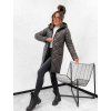 Dámská prošívaná parka STAY – pohodlí a elegance tmavě hnědá