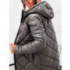 Dámská prošívaná parka STAY – pohodlí a elegance tmavě hnědá