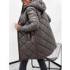 Dámská prošívaná parka STAY – pohodlí a elegance tmavě hnědá