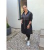 Luxusní prošívaná mikina černá
