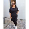 podzimní šaty plussize černé