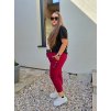 plussize kalhoty bordo
