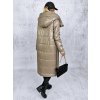 dlouhý zimní kabát béžový