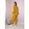 Komplet mikina + kalhoty hořčice (Velikost universal, Barva Hořčice)