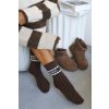 dámské ponožky hnědé