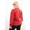 Dámská plussize basic mikina s kulatým výstřihem/BARVY