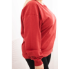 Dámská plussize basic mikina s kulatým výstřihem/BARVY