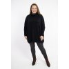 nadměrný svetr netopýřího střihu černý