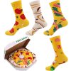 4x ponožky pizza v dárkovém balení