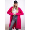 Dlouhá mikina s potiskem fuchsia (Velikost universal, Barva Fuchsie)