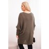 Dámský svetr Plus Size mocca (Velikost universal, Barva Mocha)