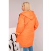 Dámská bunda Plus Size prošívaná s kapucí a nápisem HOPE oranžová (Velikost universal, Barva Orange)