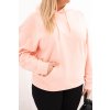 Dámská mikina s kapucí a klokaní kapsou Plus Size z bavlny/BARVY (Velikost XL, Barva Černá)
