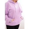 Dámská mikina s kapucí a klokaní kapsou Plus Size z bavlny/BARVY (Velikost XL, Barva Černá)