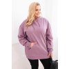 Dámská mikina s kapucí a klokaní kapsou Plus Size z bavlny/BARVY (Velikost XL, Barva Černá)