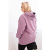Dámská mikina s kapucí a klokaní kapsou Plus Size z bavlny/BARVY (Velikost XL, Barva Černá)