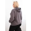 Dámská mikina s kapucí a klokaní kapsou Plus Size z bavlny/BARVY (Velikost XL, Barva Černá)
