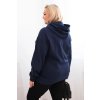 Dámská mikina s kapucí a klokaní kapsou Plus Size z bavlny/BARVY (Velikost XL, Barva Černá)