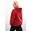 Dámská mikina s kapucí a klokaní kapsou Plus Size z bavlny/BARVY (Velikost XL, Barva Černá)