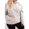 Dámská mikina s kapucí a klokaní kapsou Plus Size z bavlny/BARVY (Velikost XL, Barva Černá)