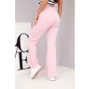Dámské kalhoty se zvonovými nohavicemi světle růžové (Velikost universal, Barva Světle růžová)