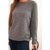 Dámský svetr z baby alpaky s dlouhým rukávem šedý (Velikost universal, Barva Grey)