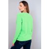 Dámský svetr z baby alpaky s dlouhým rukávem neonově zelený (Velikost universal, Barva Neónově zelená)
