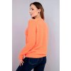 Dámský svetr z baby alpaky s dlouhým rukávem pomerančový (Velikost universal, Barva Orange)