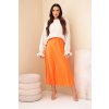 Dámská viskózová rozšířená sukně pomarančová (Velikost universal, Barva Orange)