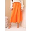 Dámská viskózová rozšířená sukně pomarančová (Velikost universal, Barva Orange)